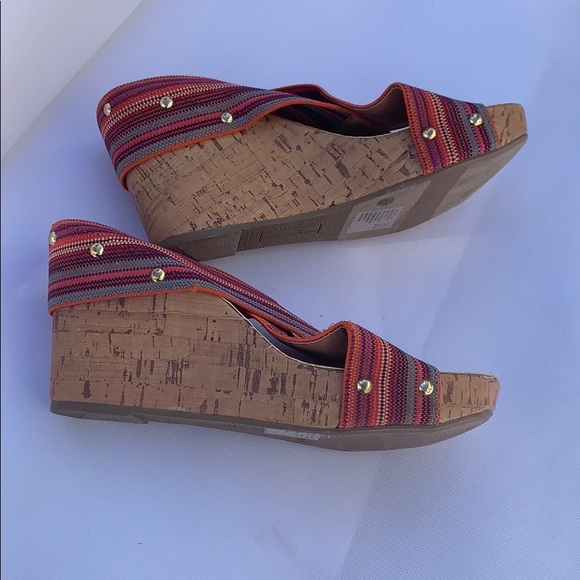 Montego Bay Club wedge elastic straps Sz 10 - Picture 3 of 7